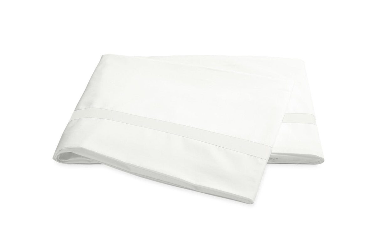 Flat Sheet - Matouk Lowell Bone on Bone Bedding at Fig Linens and Home