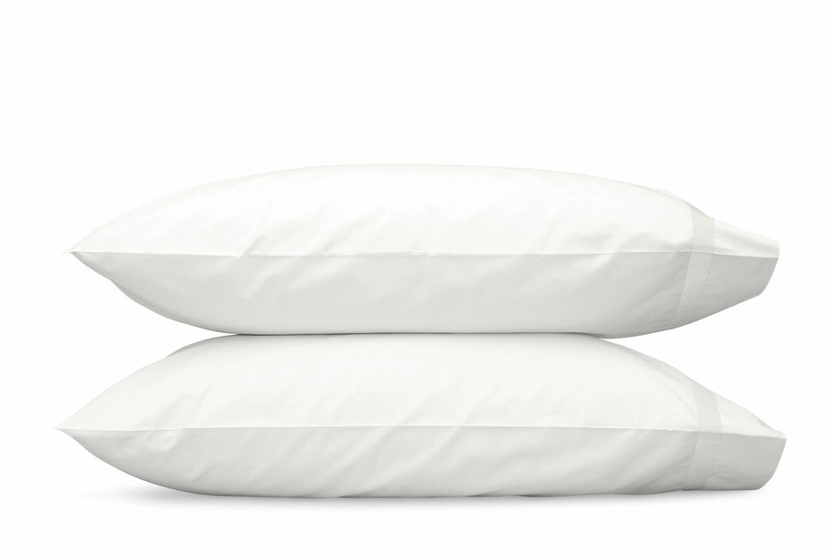 Standard Pillowcases - Matouk Lowell Bone on Bone Bedding at Fig Linens and Home