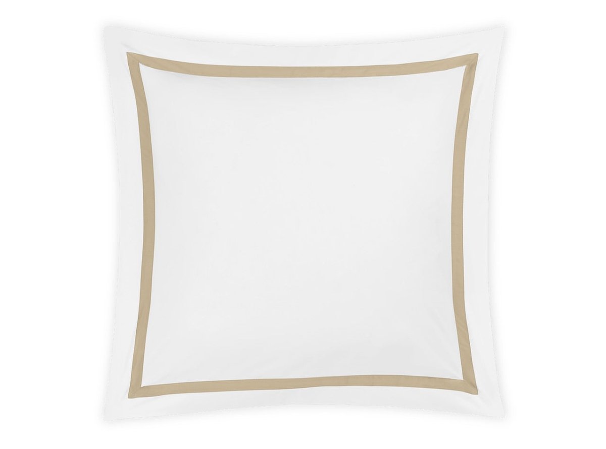 Euro Square Sham - Matouk Lowell Champagne at Fig Linens and Home