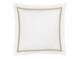 Euro Square Sham - Matouk Lowell Champagne at Fig Linens and Home