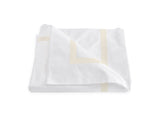 Duvet Cover - Lowell Ivory on White Bedding by Matouk at Fig Linens and Home
