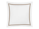 Euro Square Sham | Matouk Lowell Khaki Bedding at Fig Linens and Home
