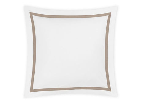 Euro Square Sham | Matouk Lowell Khaki Bedding at Fig Linens and Home