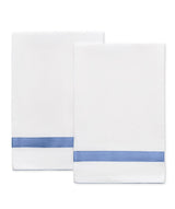 Matouk Lowell Guest Towel 20 x 26 - Set of 2 Azure at Fig Linens and Home