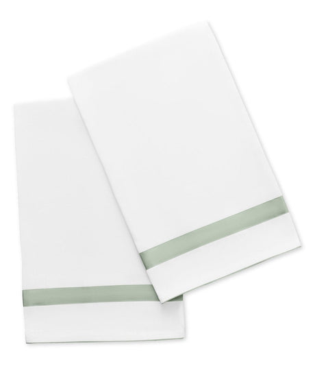 Matouk Lowell Guest Towel 20 x 26 - Set of 2 Celadon at Fig Linens and Home