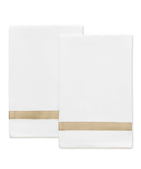 Matouk Lowell Guest Towel 20 x 26 - Set of 2 Champagne at Fig Linens and Home