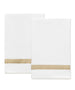 Matouk Lowell Guest Towel 20 x 26 - Set of 2 Champagne at Fig Linens and Home