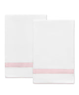 Matouk Lowell Guest Towel 20 x 26 - Set of 2 Pink at Fig Linens and Home