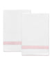 Matouk Lowell Guest Towel 20 x 26 - Set of 2 Pink at Fig Linens and Home