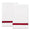 Matouk Lowell Guest Towel 20 x 26 - Set of 2 Scarlet at Fig Linens and Home