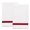 Matouk Lowell Guest Towel 20 x 26 - Set of 2 Scarlet at Fig Linens and Home