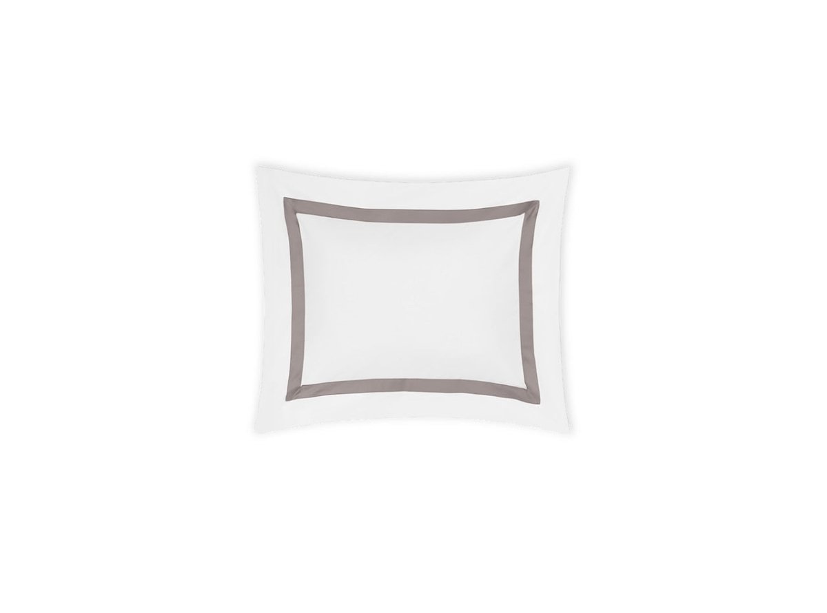 Boudoir Sham - Matouk Lowell Platinum Bedding at Fig Linens and Home