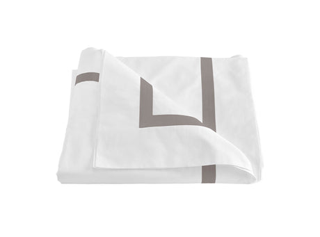 Duvet Cover - Matouk Lowell Platinum Bedding at Fig Linens and Home
