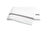 Flat Sheet - Matouk Lowell Platinum Bedding at Fig Linens and Home