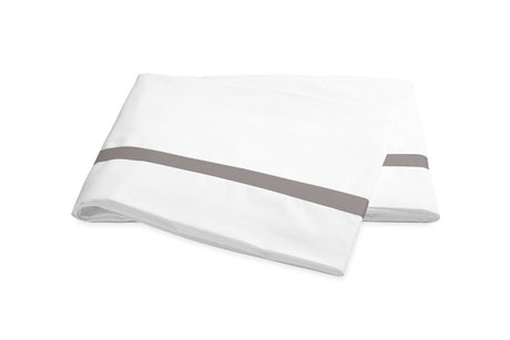 Flat Sheet - Matouk Lowell Platinum Bedding at Fig Linens and Home