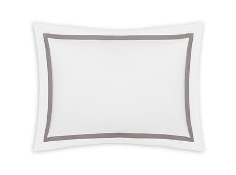 Pillow Sham for Standard or King - Matouk Lowell Platinum Bedding at Fig Linens and Home