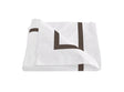 Matouk Duvet Cover - Lowell Sable Brown Bedding at Fig Linens and Home - Milano Percale Cotton