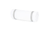 Neckroll Sham - Matouk Lowell Silver Bedding at Fig Linens and Home