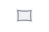 Boudoir Sham - Lowell Steel Blue Bedding by Matouk at Fig Linens and Home