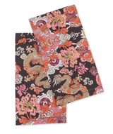 Magic Mountain Chocolate Persimmon Guest Towels - Matouk Schumacher Powder Room Fig Linens & Home