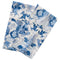 Magic Mountain Porcelain Blue Guest Towels - Matouk Schumacher Powder Room at Fig Linens and Home