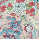 Swatch - Matouk Magic Mountain Paradise Pink Tablecloths | Table Linens at Fig Linens and Home