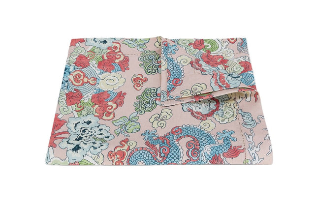 Matouk Magic Mountain Paradise Pink Tablecloths | Table Linens at Fig Linens and Home