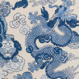 Magic Mountain Porcelain Blue Placemats by Matouk Schumacher - Fabric Swatch