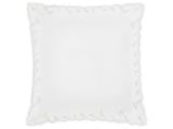 Matouk Marcella Euro Sham 27 x 27 Bone at Fig Linens and Home