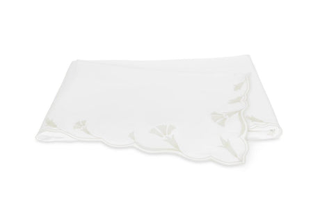 Matouk Marcella King Flat 114 x 112 Bone at Fig Linens and Home