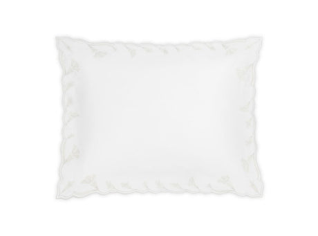 Matouk Marcella King Sham 21 x 36 Bone at Fig Linens and Home