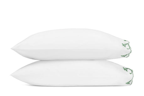 Matouk Marcella King Cases - Pair 21 x 40 Clover at Fig Linens and Home