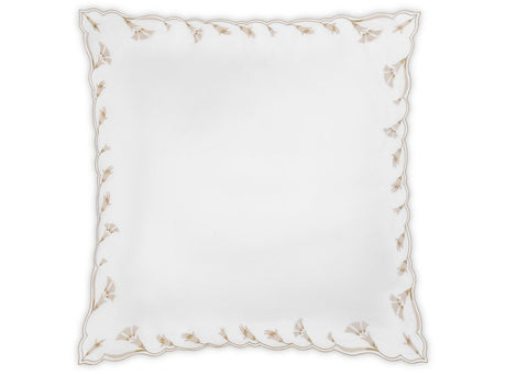 Matouk Marcella Euro Sham 27 x 27 Dune at Fig Linens and Home