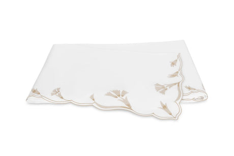 Matouk Marcella Full/Queen Flat 96 x 112 Dune at Fig Linens and Home