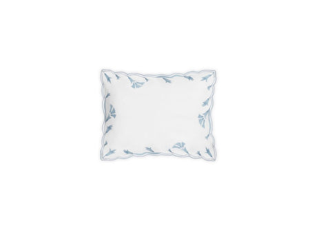 Matouk Marcella Boudoir Sham 12 x 16 Hazy Blue at Fig Linens and Home