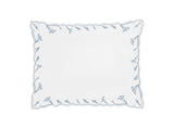 Matouk Marcella Standard Sham 21 x 27 Hazy Blue at Fig Linens and Home