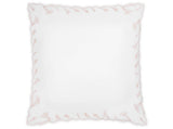 Matouk Marcella Euro Sham 27 x 27 Pink at Fig Linens and Home