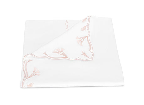 Matouk Marcella King Duvet Cover 108 x 96 Pink at Fig Linens and Home