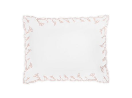Matouk Marcella Standard Sham 21 x 27 Pink at Fig Linens and Home