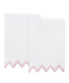 M042 Aziza Guest Towel 20 x 26 - Set of 2 Pink Powder Room Towels at Fig Linens and Home