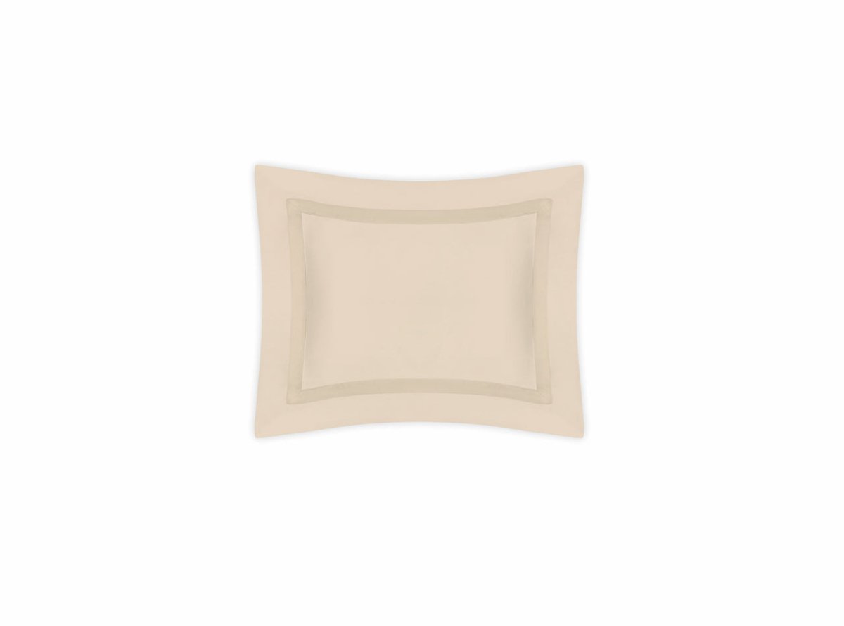 Boudoir Sham - Matouk Nocturne Sateen Cotton Bedding in Dune at Fig Linens and Home