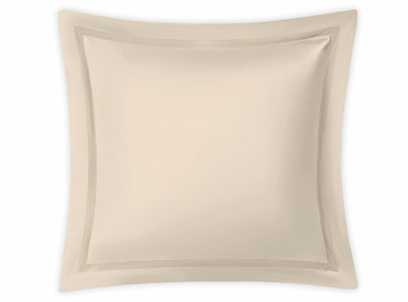 Euro Square Sham - Matouk Nocturne Sateen Cotton Bedding in Dune at Fig Linens and Home