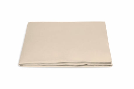 Fitted Bottom Sheet - Matouk Nocturne Sateen Cotton Bedding in Dune at Fig Linens and Home