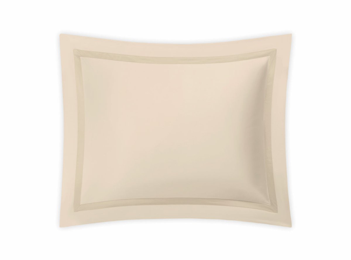 Pillow Sham - Matouk Nocturne Sateen Cotton Bedding in Dune at Fig Linens and Home