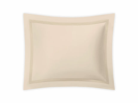 Pillow Sham - Matouk Nocturne Sateen Cotton Bedding in Dune at Fig Linens and Home