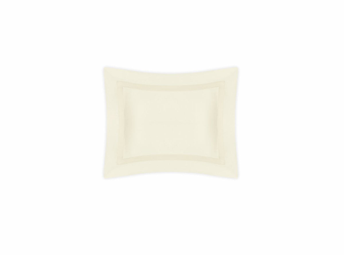 Boudoir Sham - Matouk Nocturne Sateen Bedding in Ivory at Fig Linens and Home
