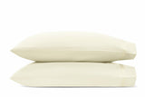 Pillowcases - Matouk Nocturne Sateen Bedding in Ivory at Fig Linens and Home