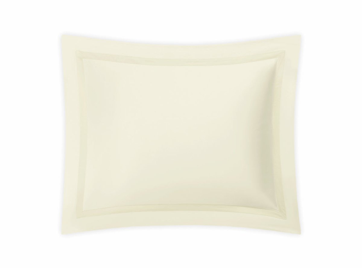 Pillow Sham - Matouk Nocturne Sateen Bedding in Ivory at Fig Linens and Home