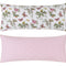 Matouk Reversible Lumbar Pillow Cover 16 x 36 Quilted Baudin Butterfly Pink/Matteo Peony