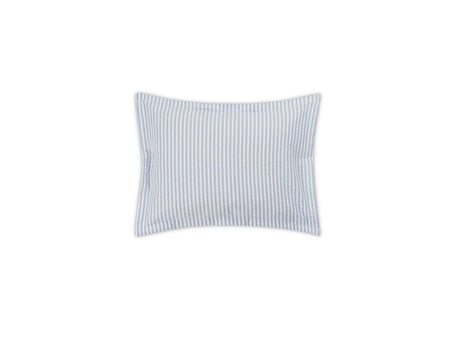 Matteo Azure Blue Boudoir Sham | Matouk at Fig Linens and Home